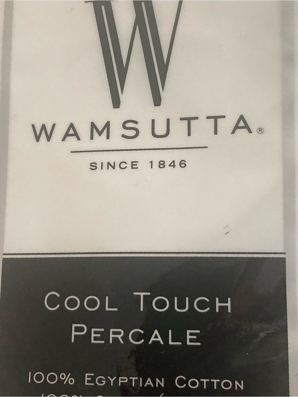 Wamsutta White Cool Touch Percale Full Flat Sheet in Egyptian Cotton